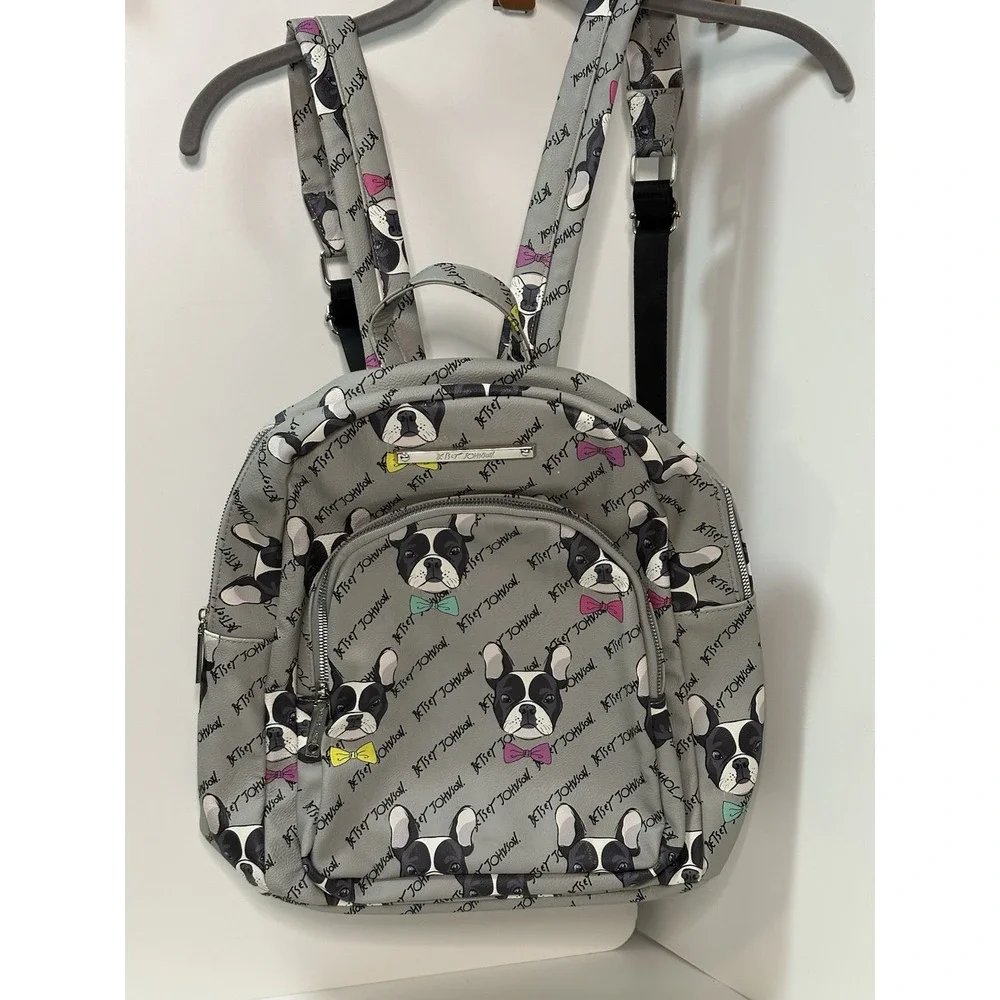 Betsey Johnson, French Bulldog Bowtie Backpack